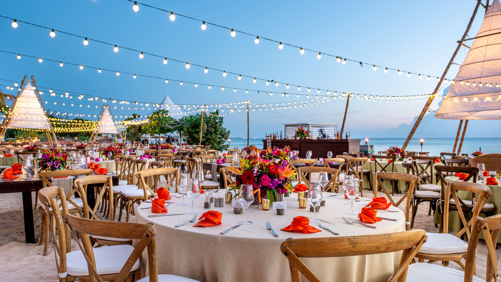 Seven Mile Beach Sunset Reception