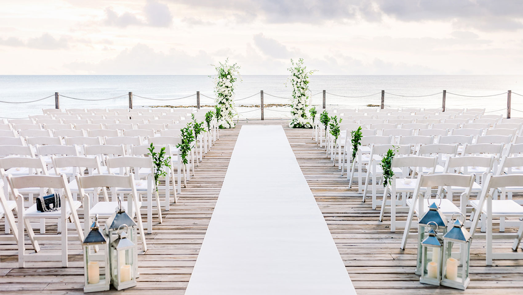 wedding alter on the beach