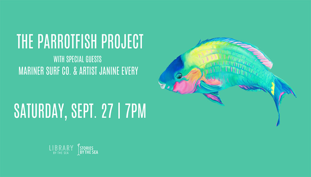 event poster for The Parrotfish Project