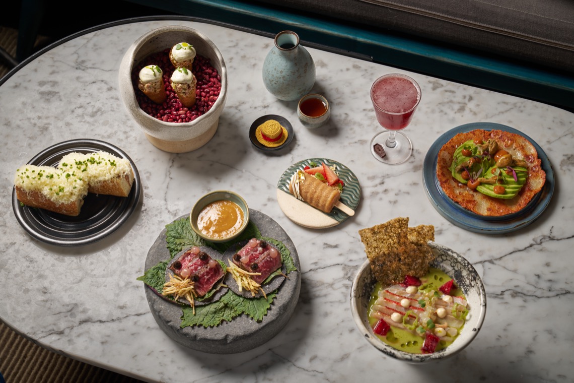 Selection of dishes