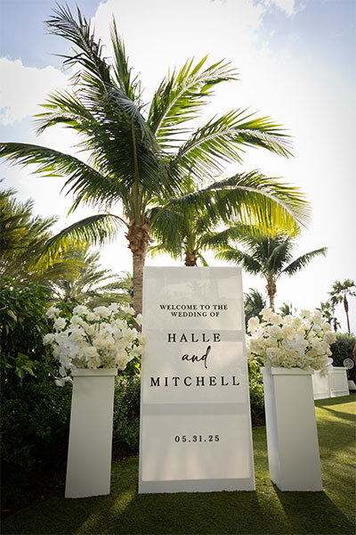 Halle and Mitchell wedding ceremony