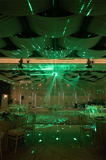 dance floor set-up at Kimpton seafire