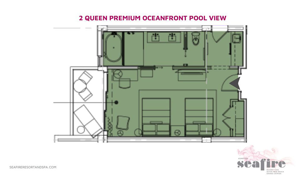 2 Queen Premium Oceanfront Pool View