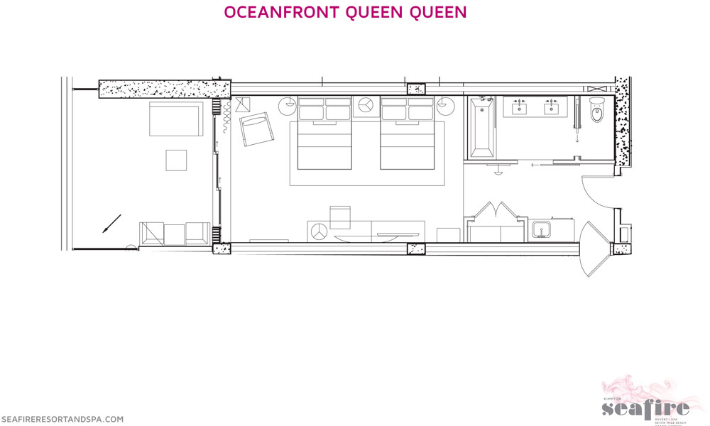 Oceanfront Queen Queen
