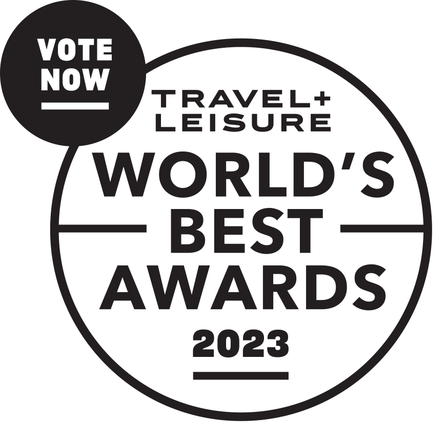 Travel+Leisure World's Best Awards 2023 Vote Now logo