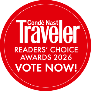 Condé Nast Traveler - Readers' Choice Award 2026 logo - Vote Now!