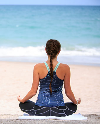 yoga on the beach